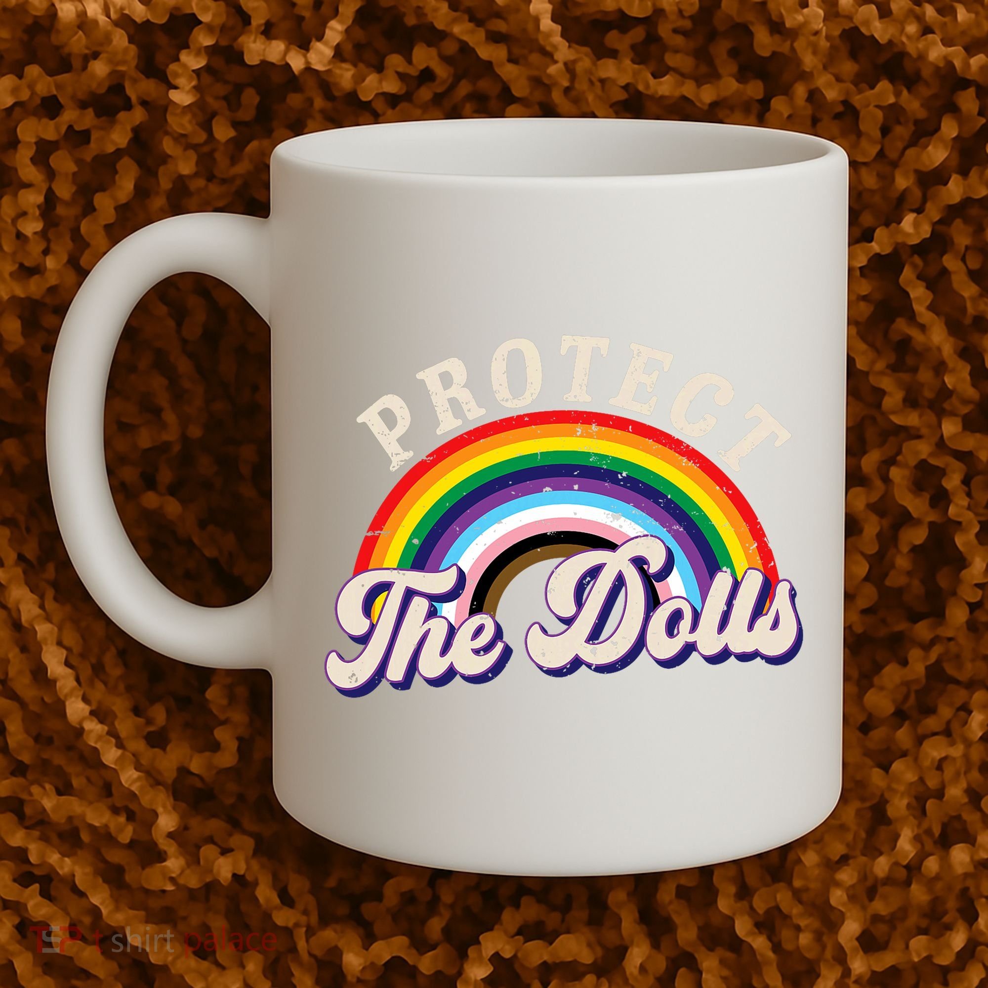 Protect The Dolls Retro Coffee Mug