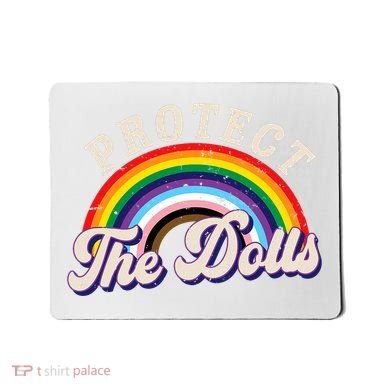 Protect The Dolls Retro Mousepad