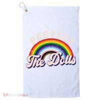 Protect The Dolls Retro Golf Towel thumb 0