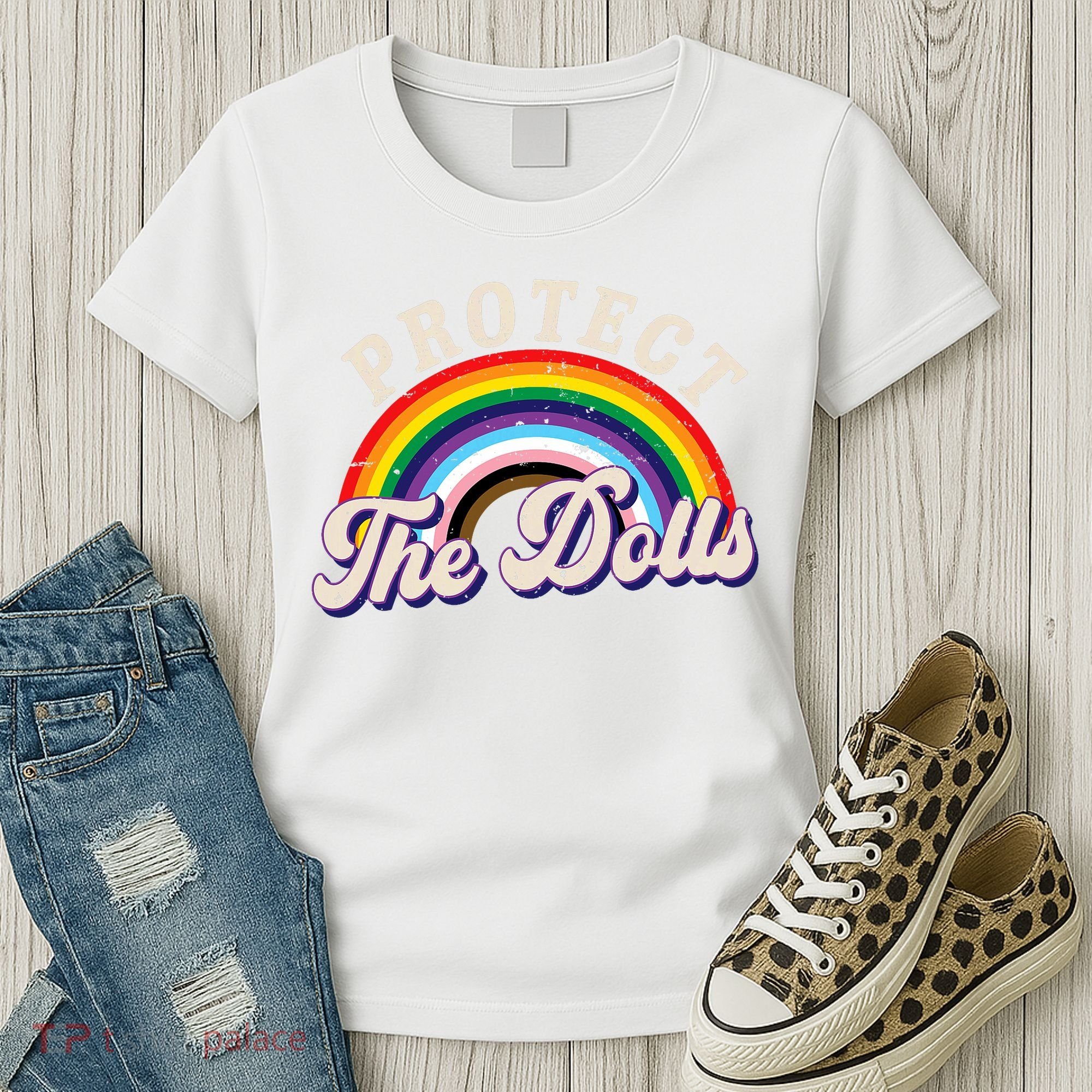 Protect The Dolls Retro Women's T-Shirt