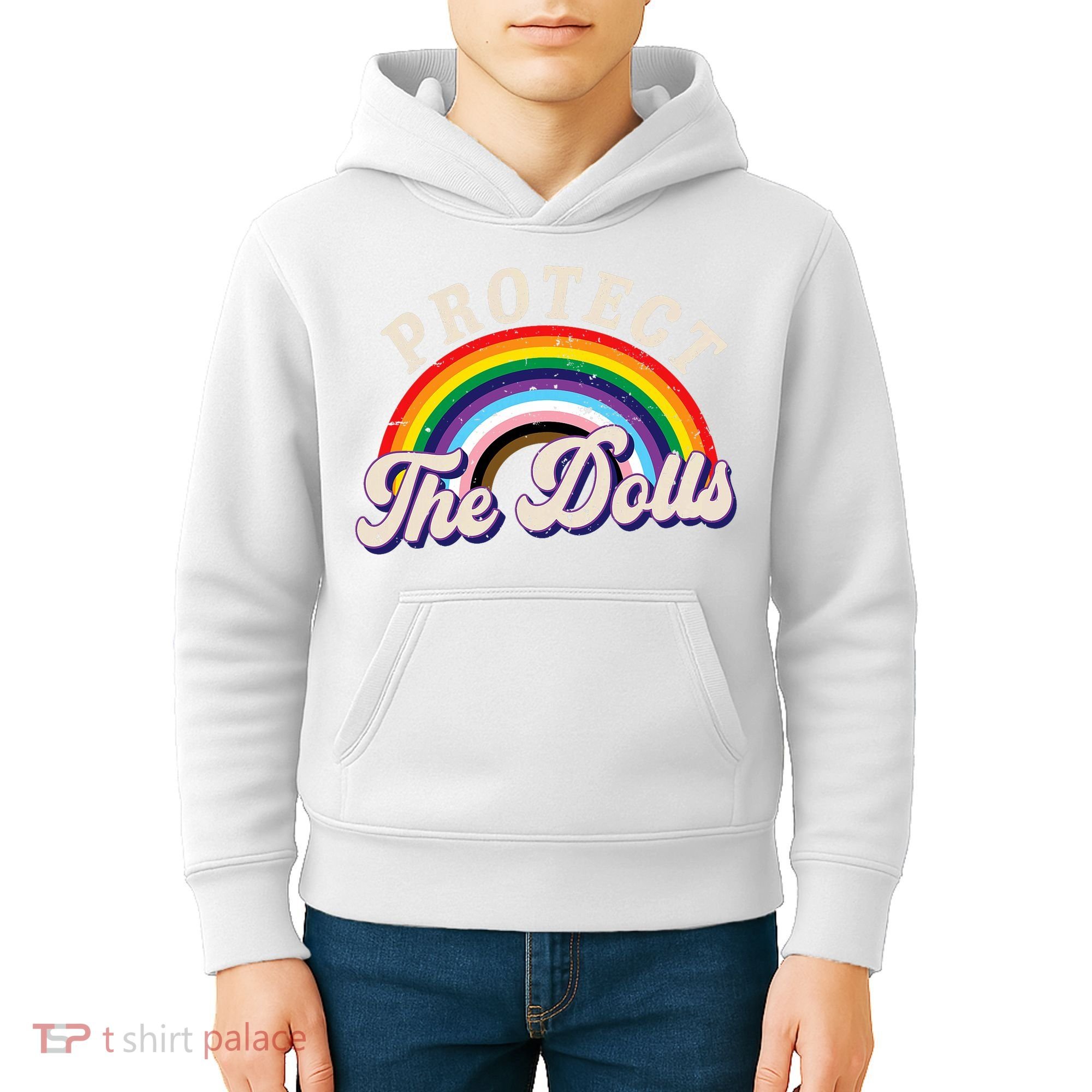 Protect The Dolls Retro Kids Hoodie