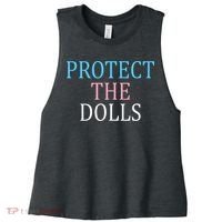 Protect The Dolls Women Solidairity  Women's Racerback Cropped Tank thumb 0