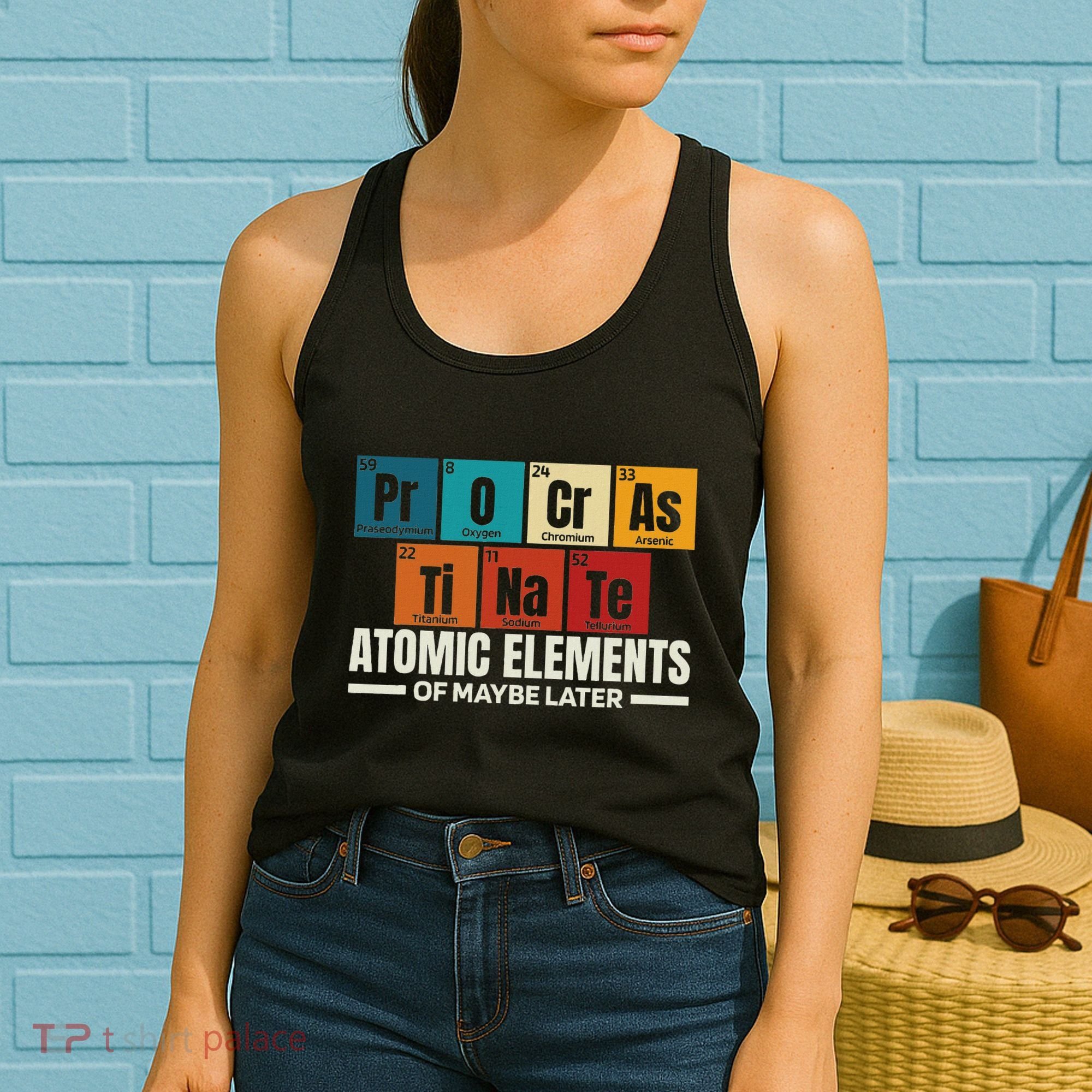 Periodic Table Elements Of Maybe Later Chemical Element Women's Tank Top