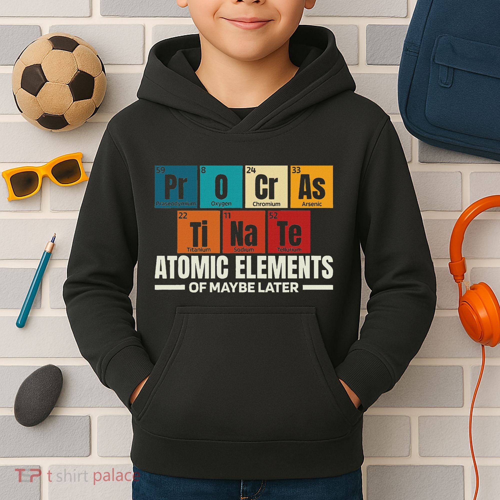 Periodic Table Elements Of Maybe Later Chemical Element Kids Hoodie
