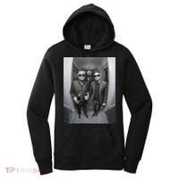 President Trump Elon Musk Funny Meme Knocking On Door Women's Hoodie thumb 0