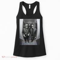 President Trump Elon Musk Funny Meme Knocking On Door Women's Tank Top thumb 0