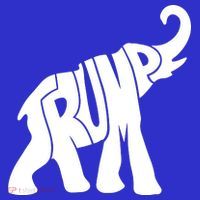 Pro Trump Elephant Button thumb 1