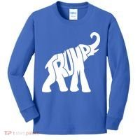 Pro Trump Elephant Kids Long Sleeve Shirt thumb 0