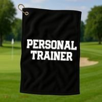 Personal Trainer Fitness Instructor Gym Training Gift Cool Gift Golf Towel thumb 1