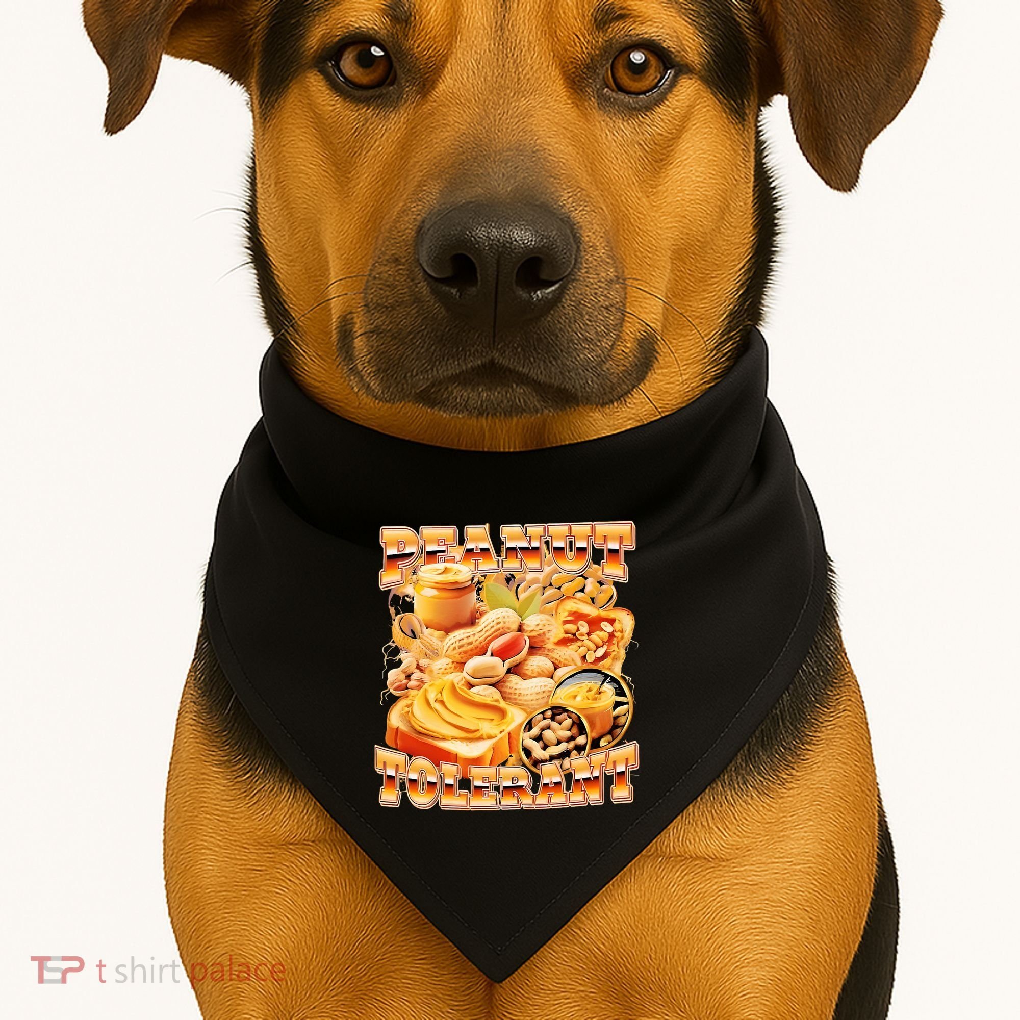 Peanut Tolerant Funny USA-Made Doggie Bandana