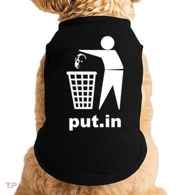Putin Trash Funny Doggie Tank
