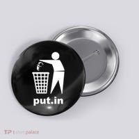 Putin Trash Funny Button thumb 0