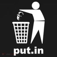 Putin Trash Funny Button thumb 1