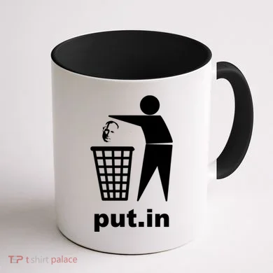 Putin Trash Funny Coffee Mug back
