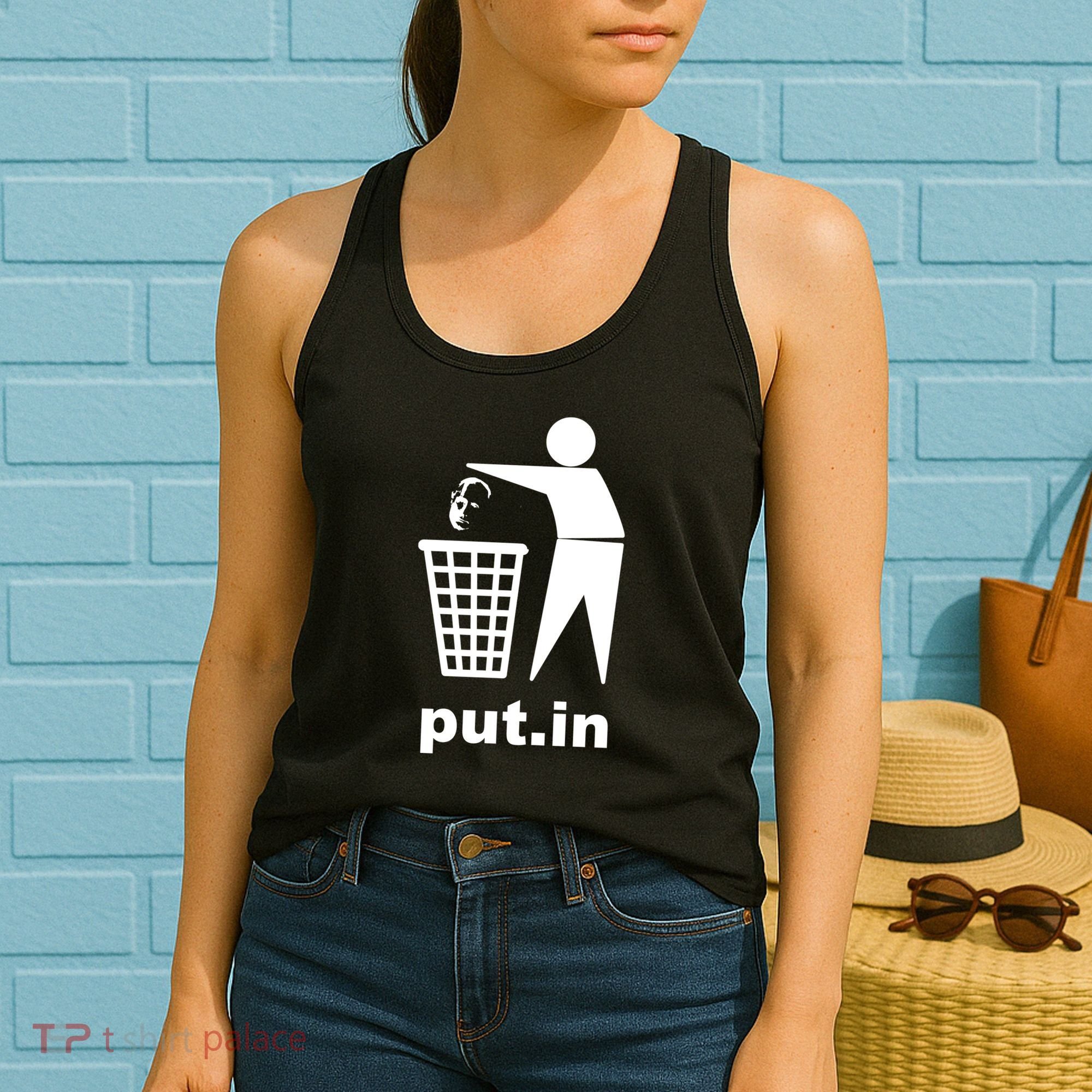 Putin Trash Funny Women's Tank Top