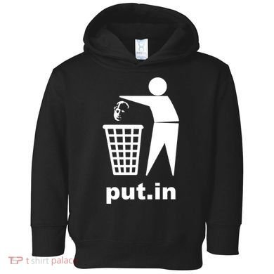 Putin Trash Funny Toddler Hoodie