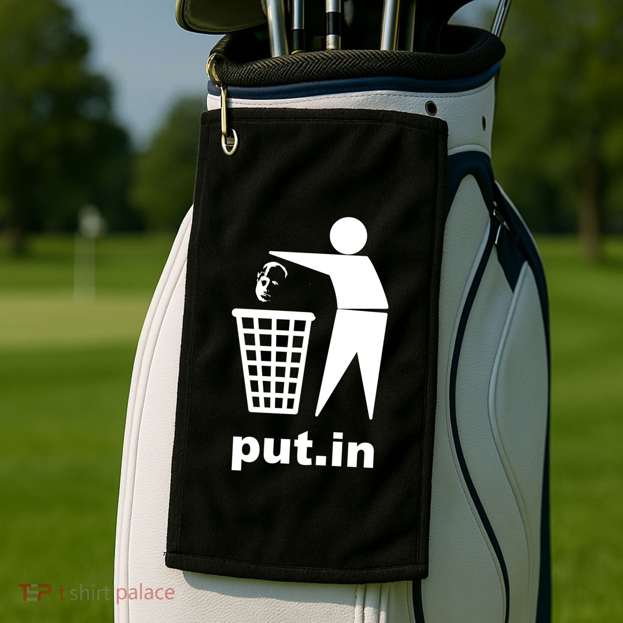 Putin Trash Funny Golf Towel