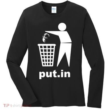 Putin Trash Funny Women's Long Sleeve Shirt