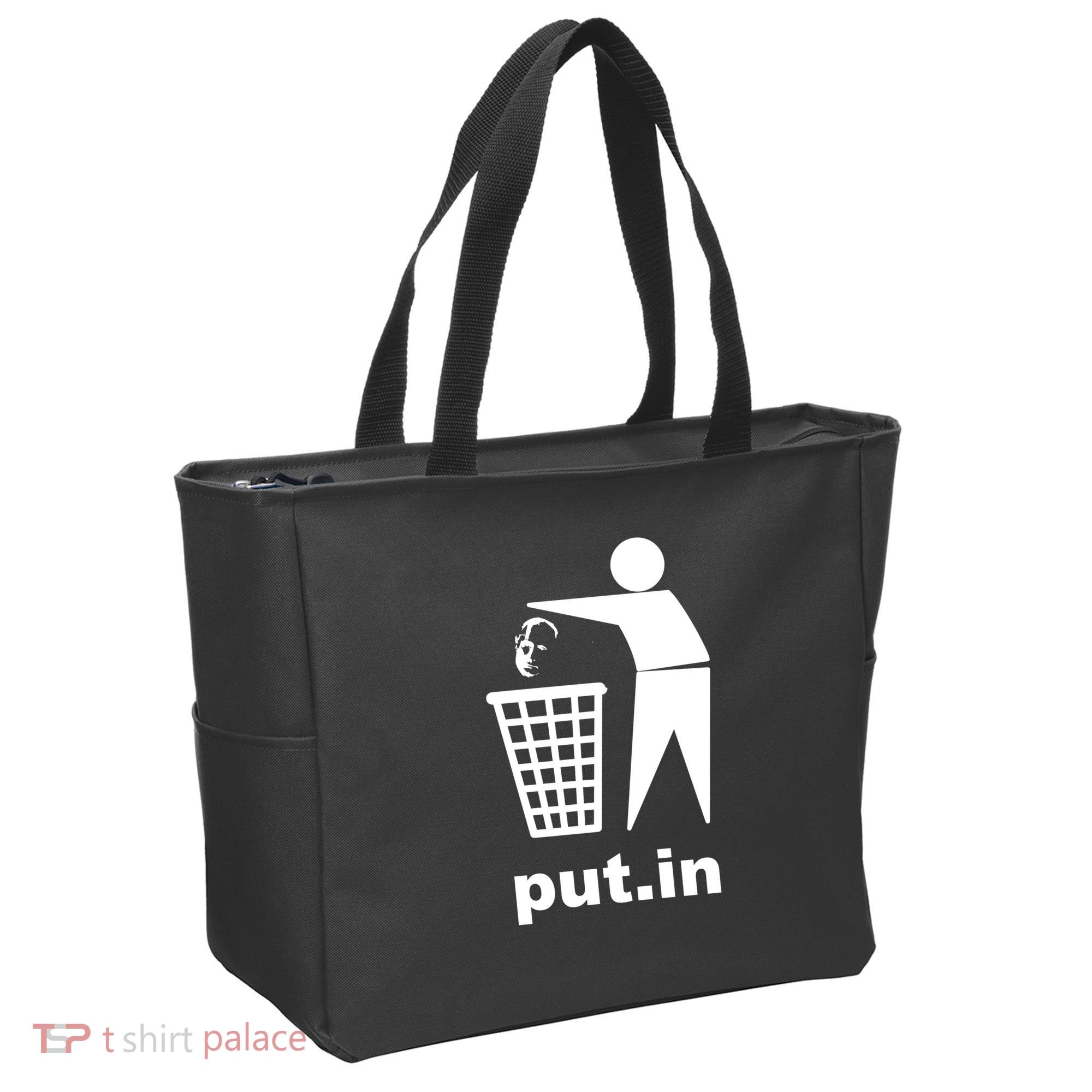 Putin Trash Funny Tote Bag