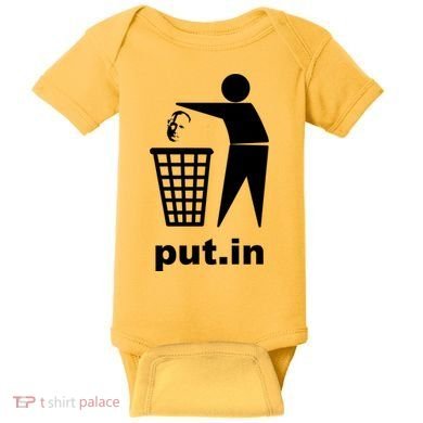 Putin Trash Funny Baby Bodysuit