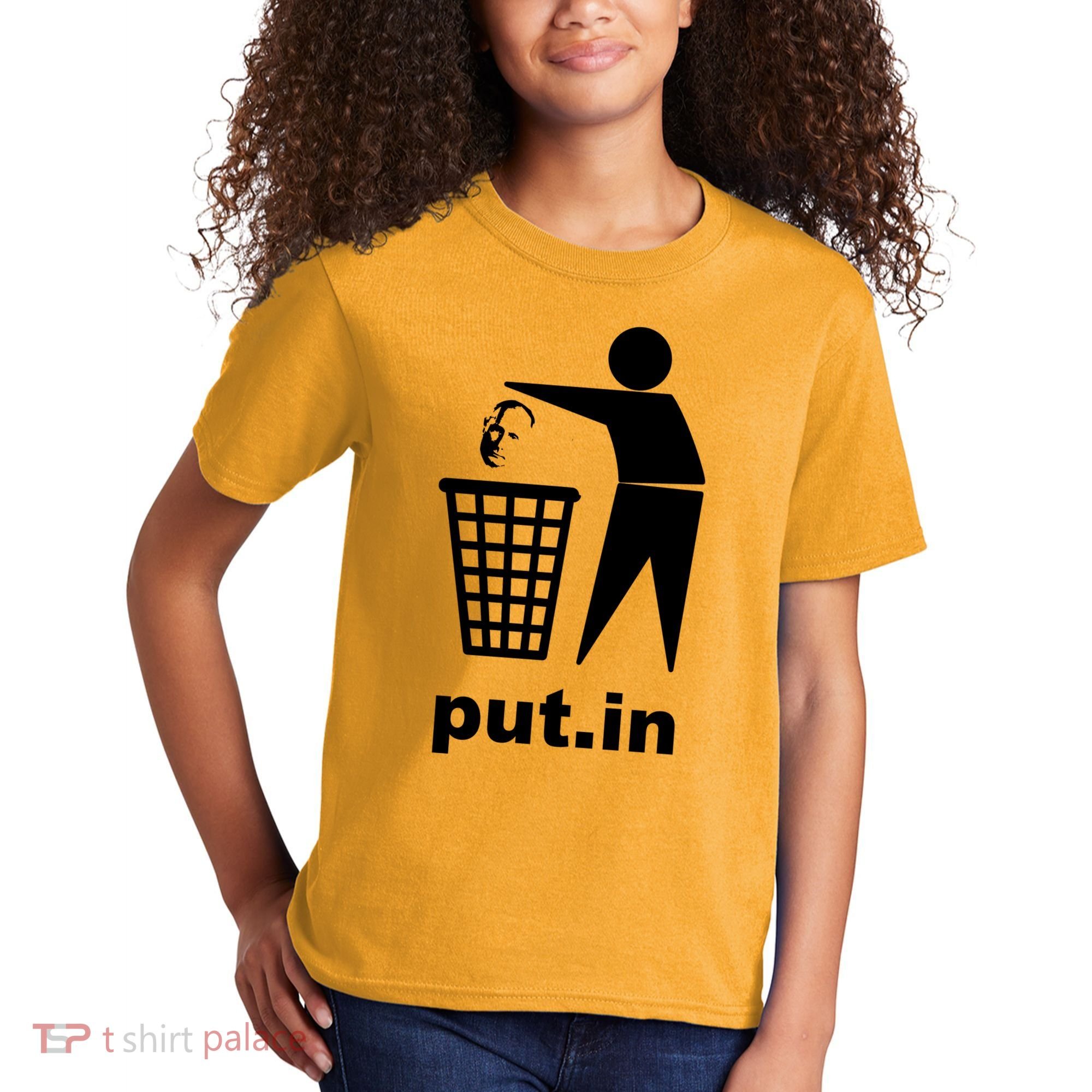 Putin Trash Funny Kids T-Shirt