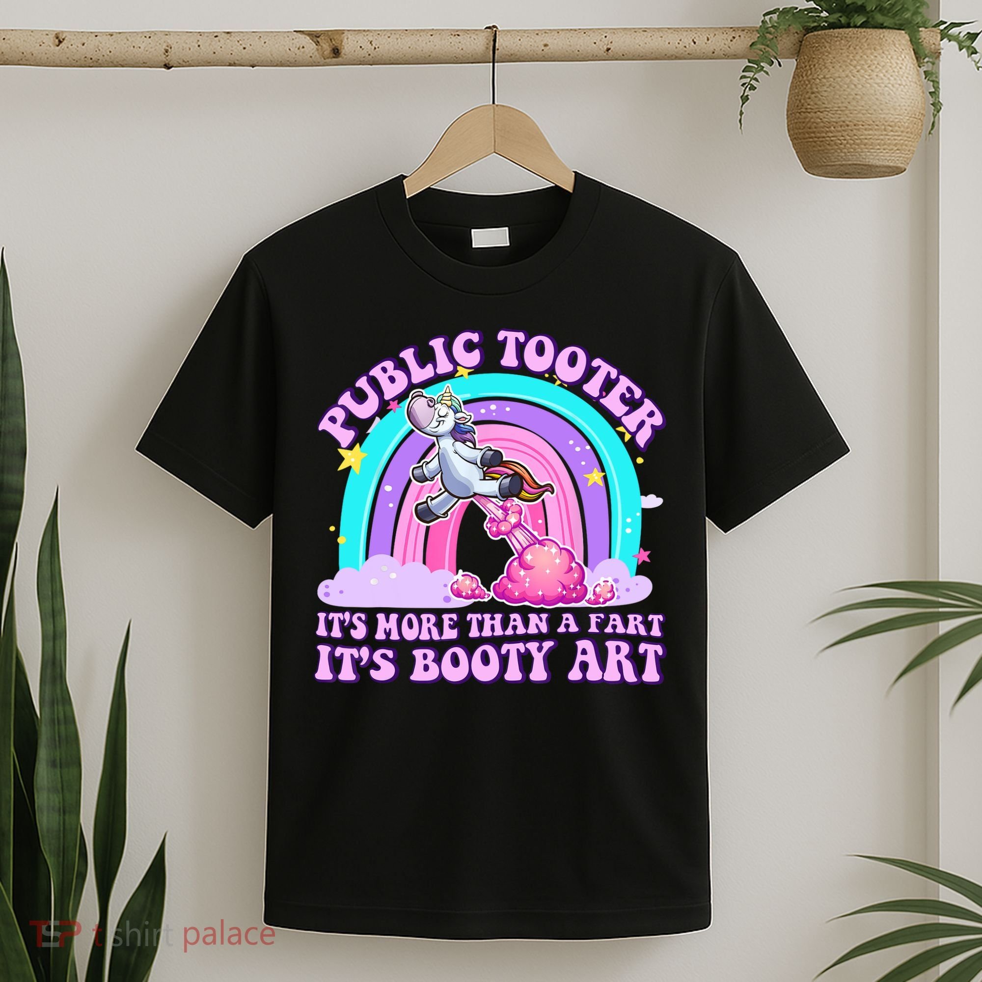 Public Tooter Funny Unicorn Inappropriate Embarrassing Adult  T-Shirt