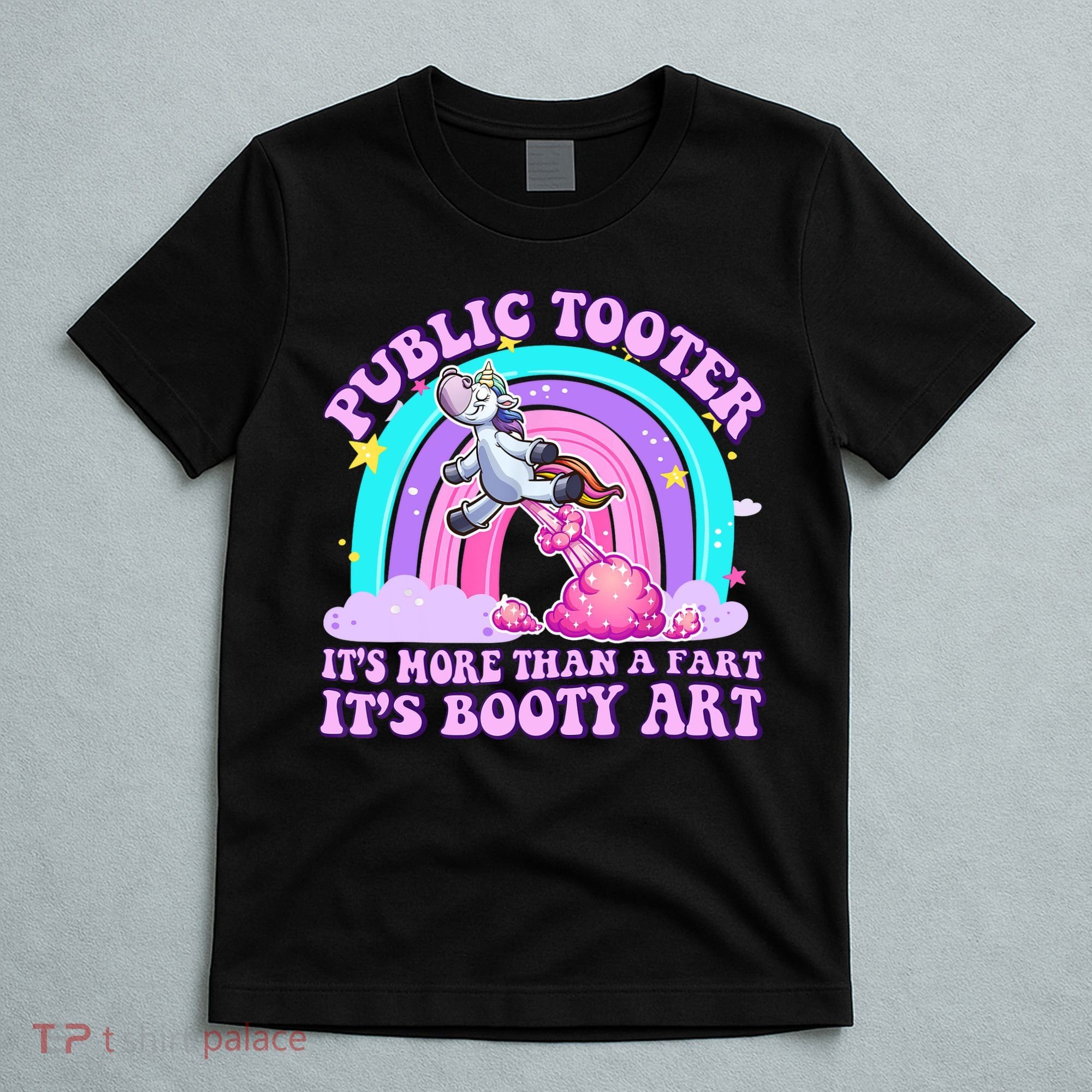 Public Tooter Funny Unicorn Inappropriate Embarrassing Adult  T-Shirt