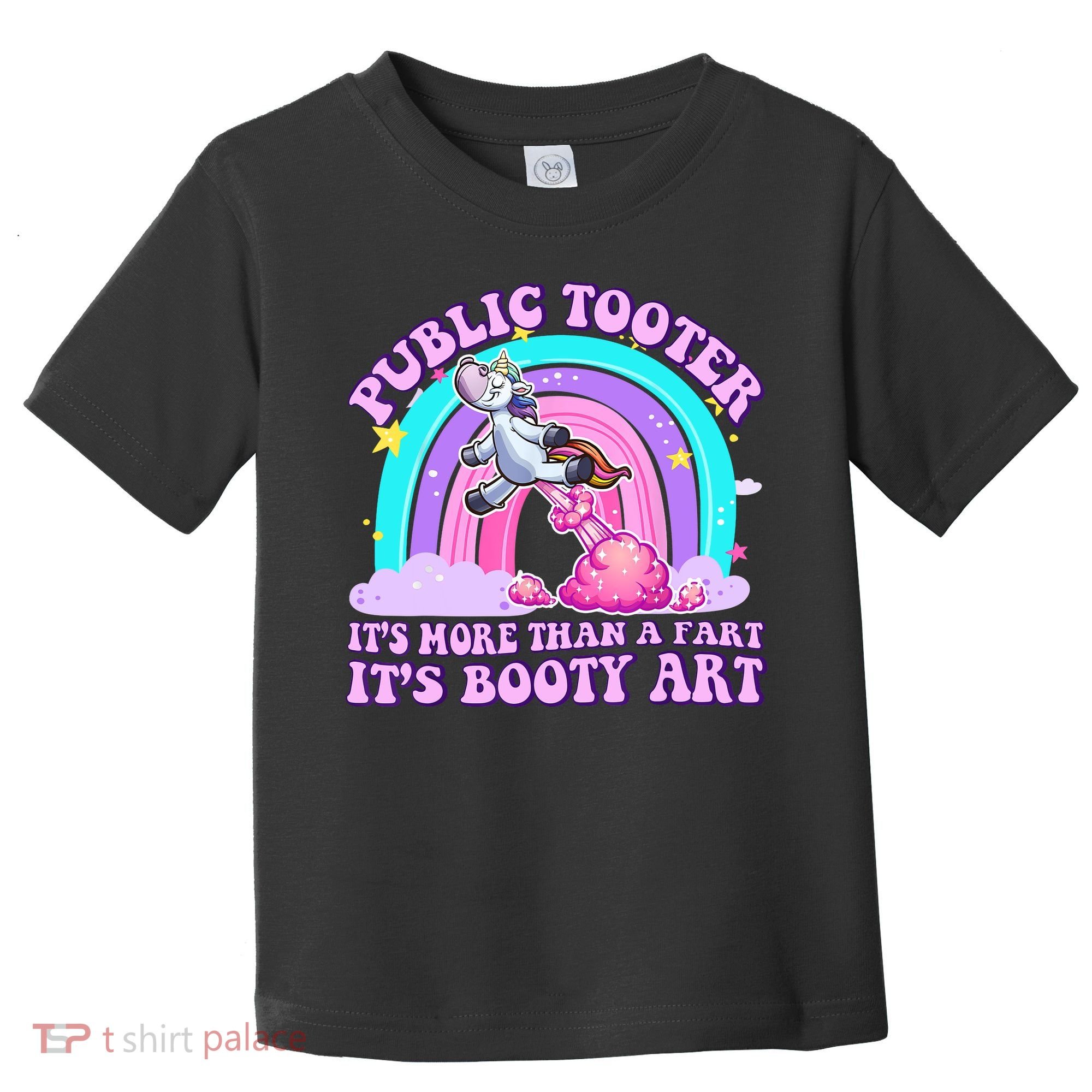 Public Tooter Funny Unicorn Inappropriate Embarrassing Adult  Toddler T-Shirt