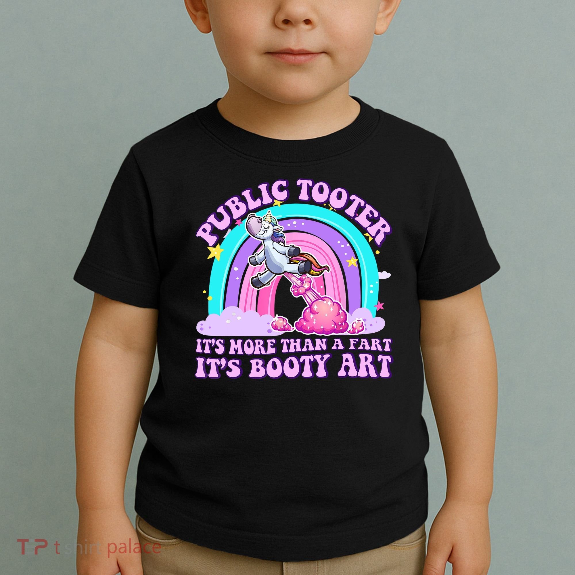 Public Tooter Funny Unicorn Inappropriate Embarrassing Adult  Toddler T-Shirt