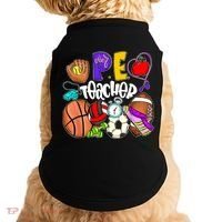 PE Teacher Funny Physical Education Teacher Back To School Doggie Tank thumb 0