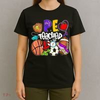 PE Teacher Funny Physical Education Teacher Back To School T-Shirt thumb 4
