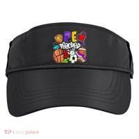 PE Teacher Funny Physical Education Teacher Back To School Adult Drive Performance Visor thumb 0