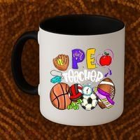PE Teacher Funny Physical Education Teacher Back To School Coffee Mug thumb 2