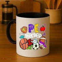 PE Teacher Funny Physical Education Teacher Back To School Coffee Mug thumb 4