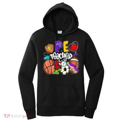 PE Teacher Funny Physical Education Teacher Back To School Women's Hoodie