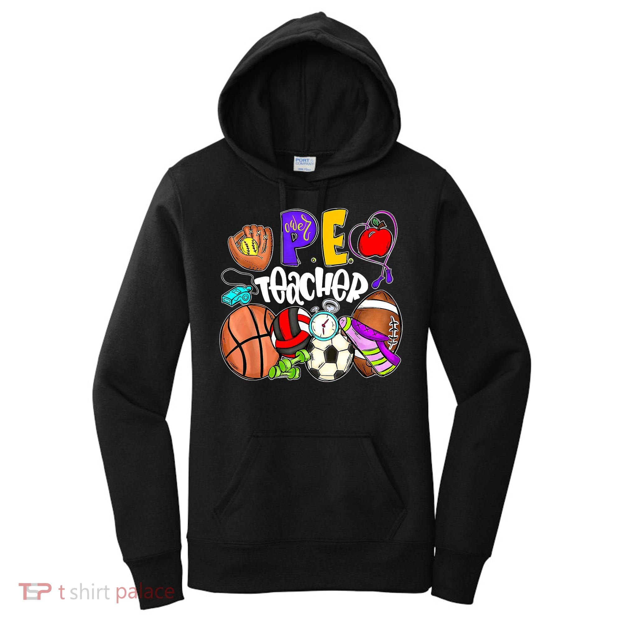 PE Teacher Funny Physical Education Teacher Back To School Women's Hoodie