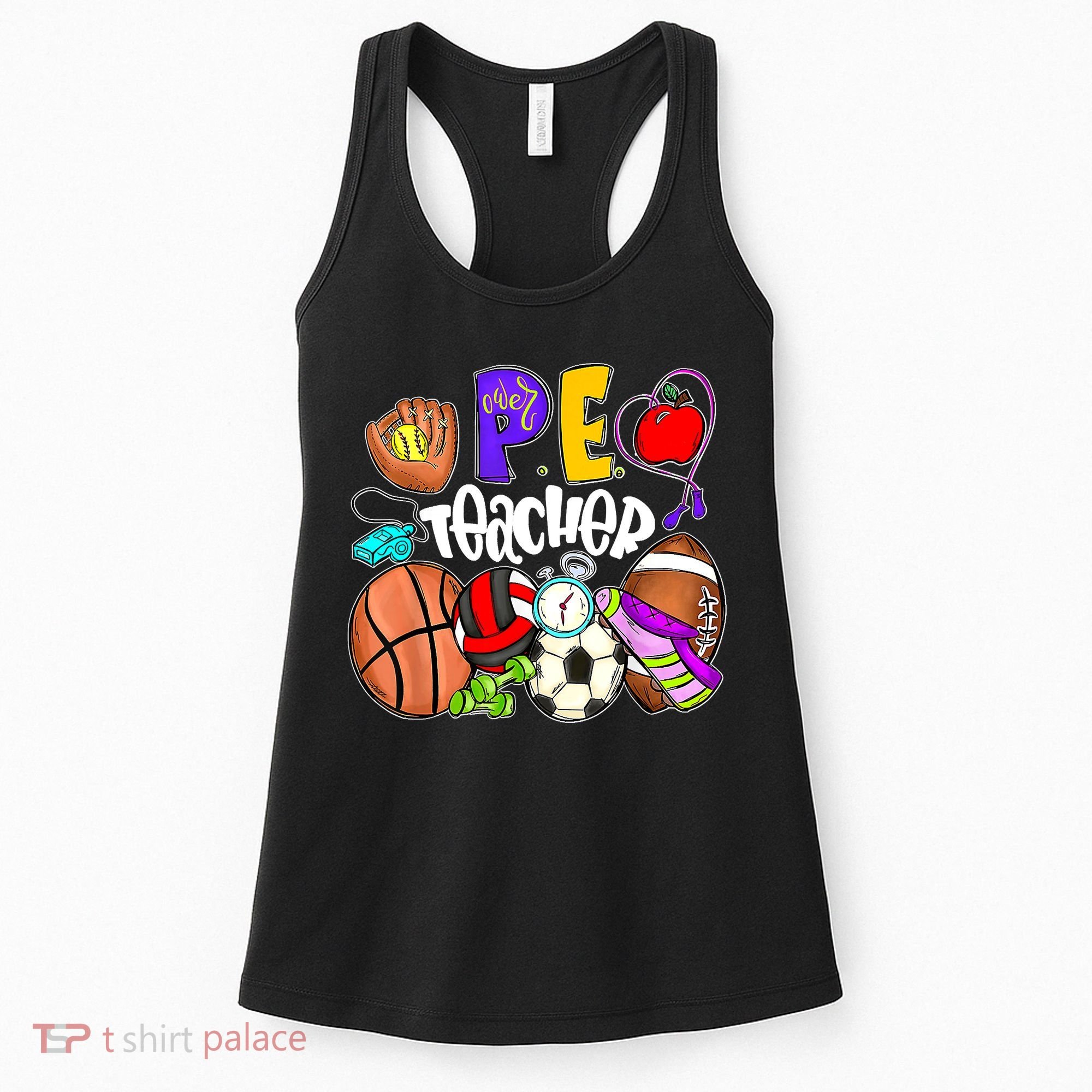 PE Teacher Funny Physical Education Teacher Back To School Women's Tank Top