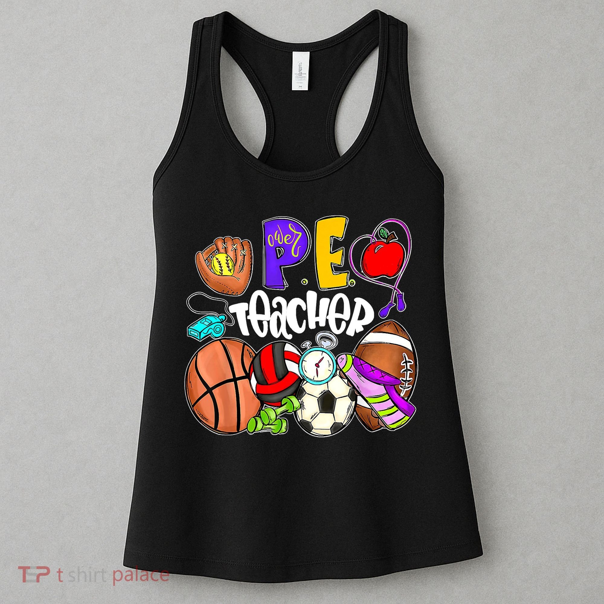 PE Teacher Funny Physical Education Teacher Back To School Women's Tank Top