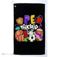 PE Teacher Funny Physical Education Teacher Back To School Golf Towel thumb 0