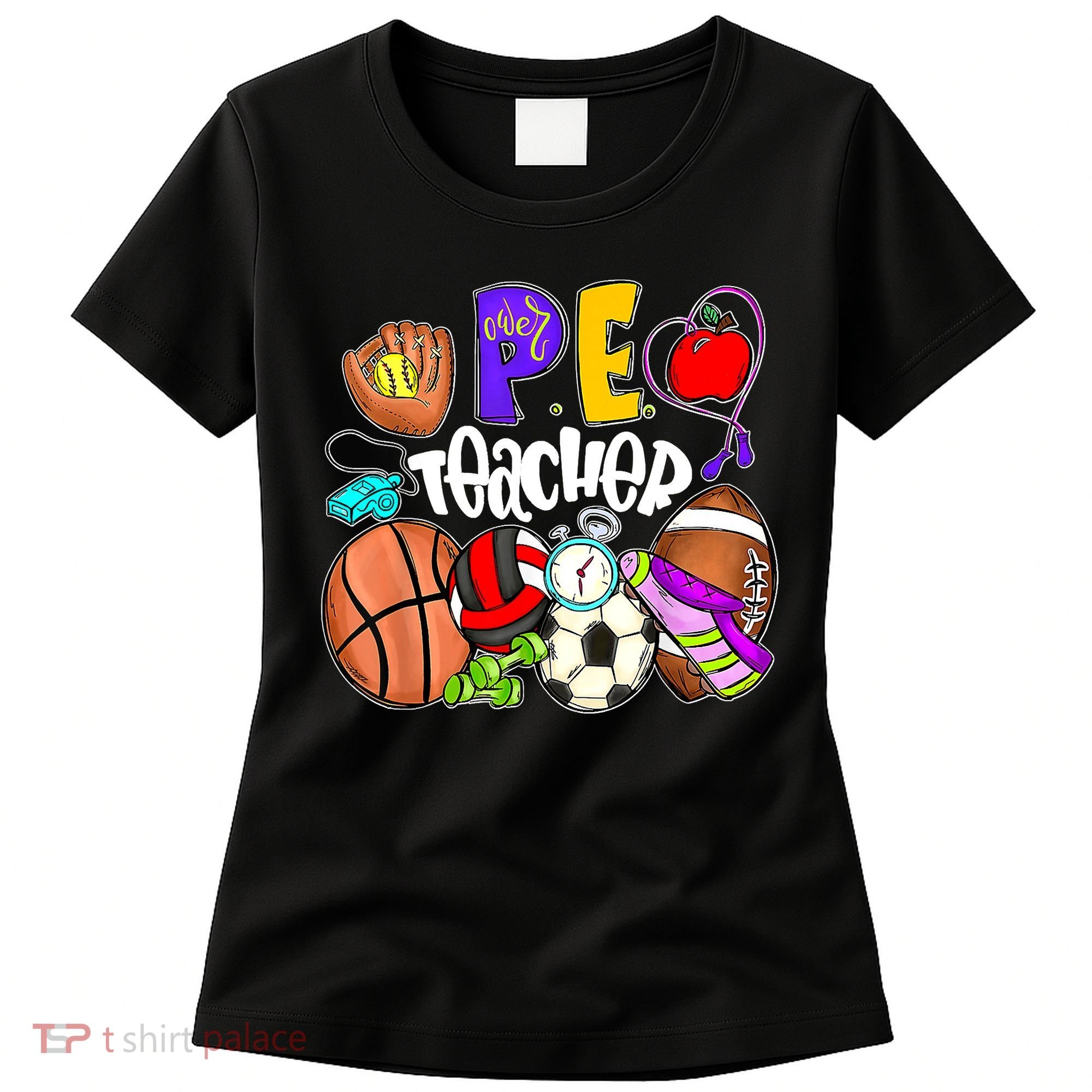 PE Teacher Funny Physical Education Teacher Back To School Women's T-Shirt