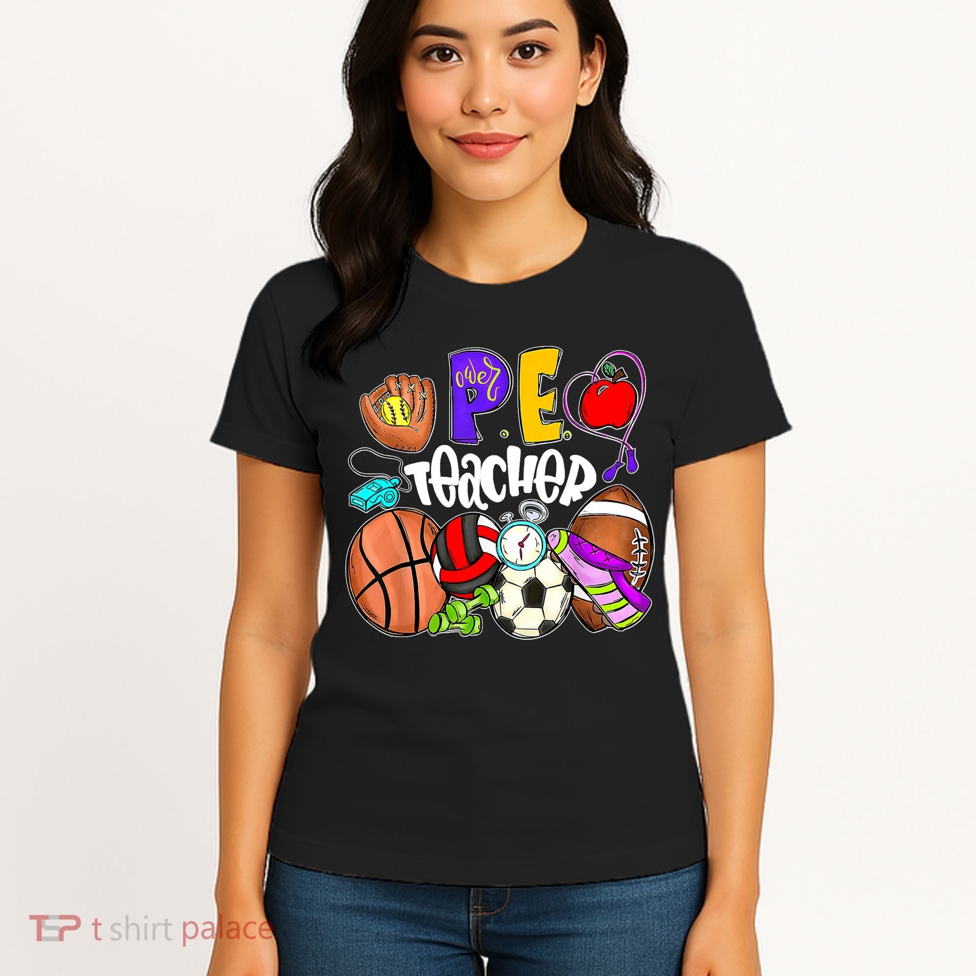 PE Teacher Funny Physical Education Teacher Back To School Women's T-Shirt