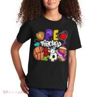 PE Teacher Funny Physical Education Teacher Back To School Kids T-Shirt thumb 2