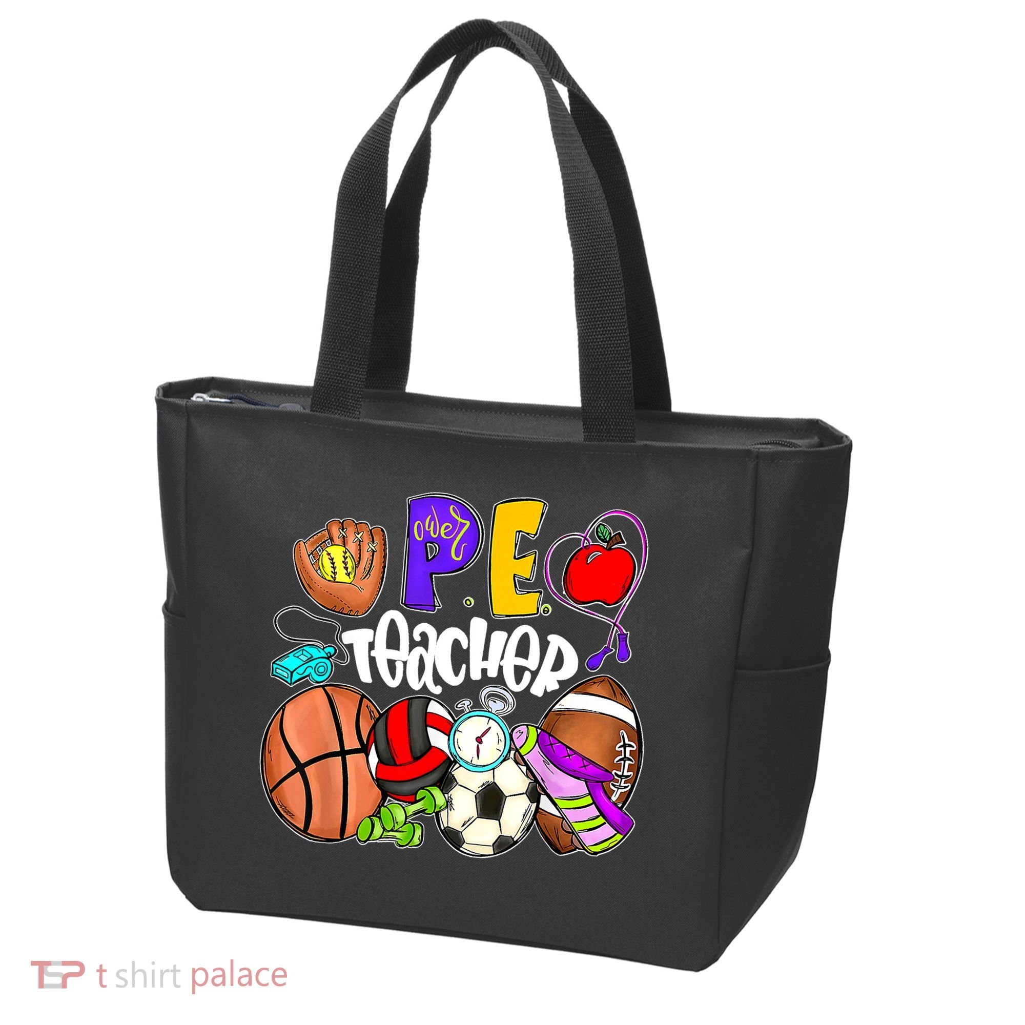 PE Teacher Funny Physical Education Teacher Back To School Tote Bag
