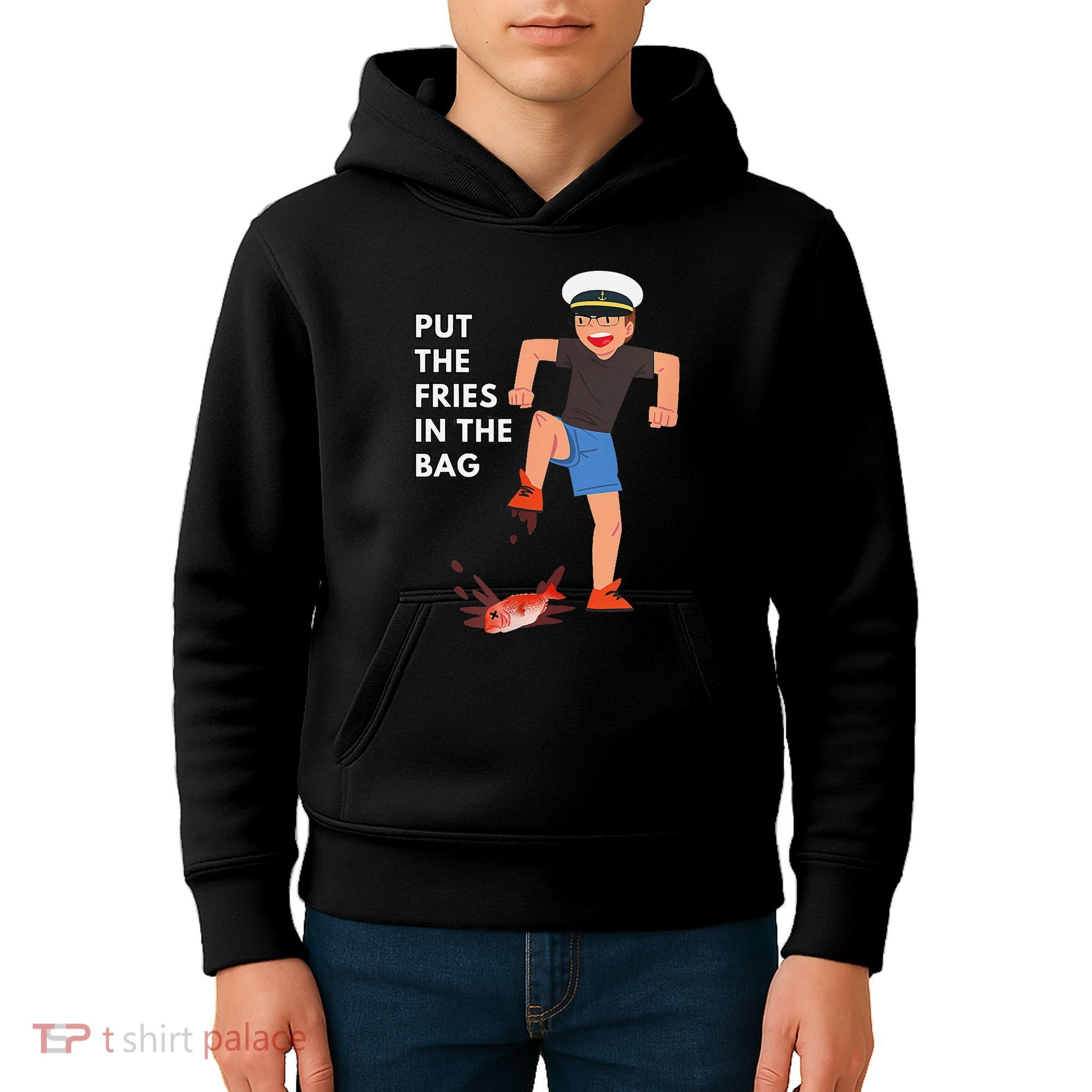 Put The Fries In The Bag Josh Block Wots Kids Hoodie