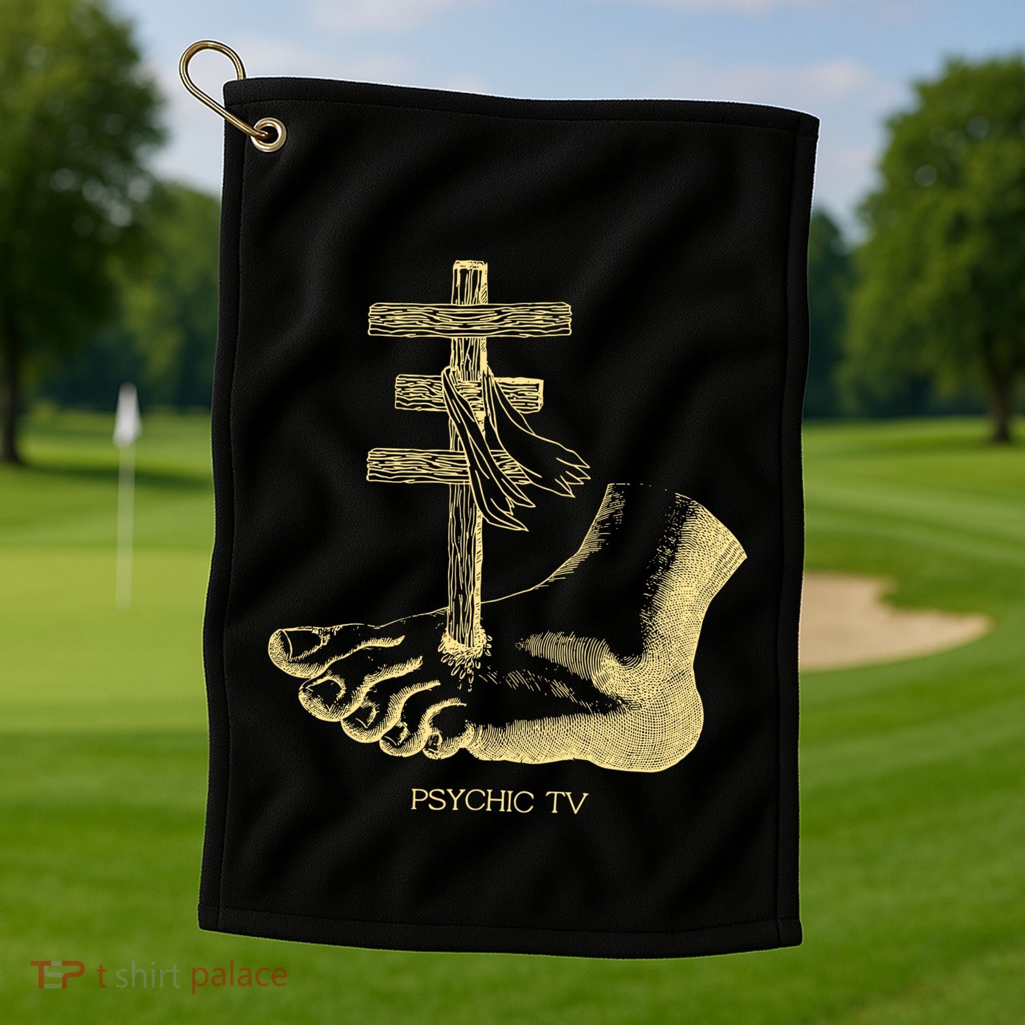 Psychic Tv Fan Art Golf Towel