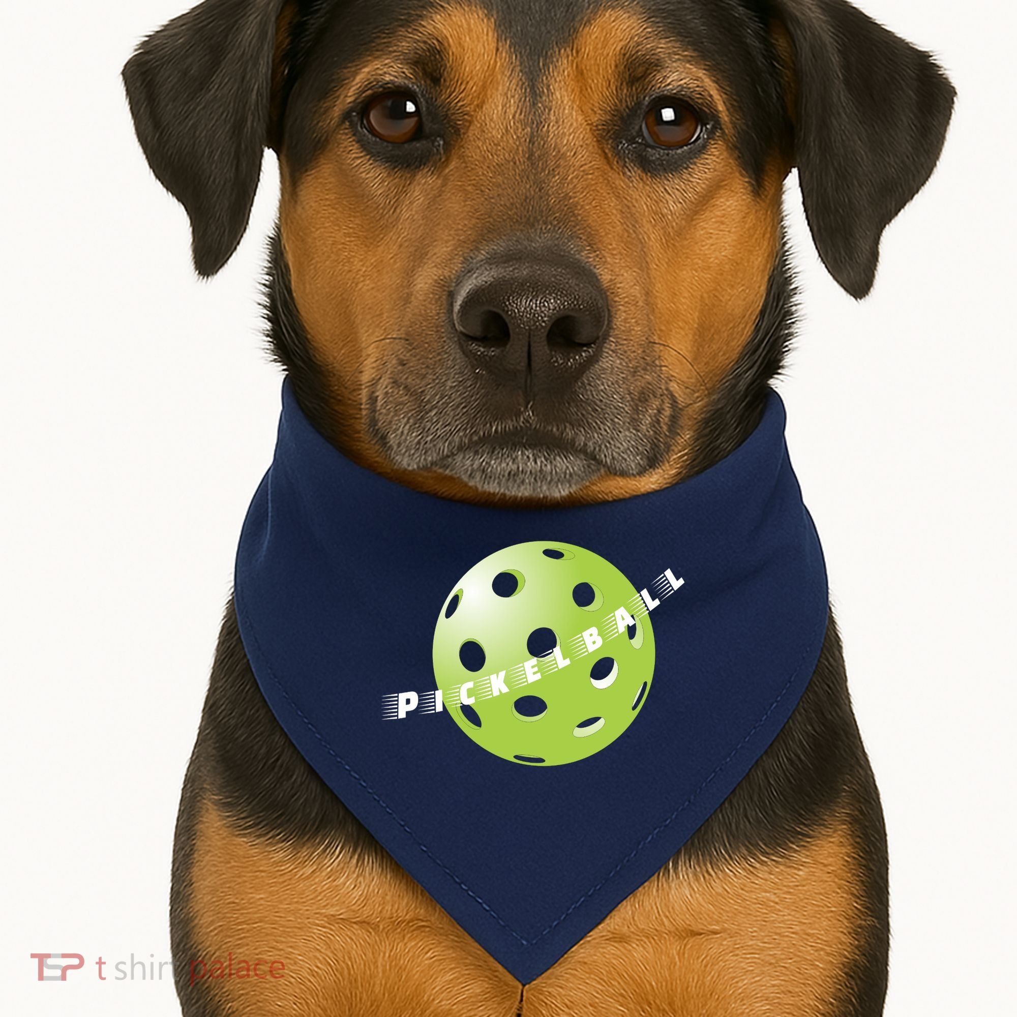Pickleball Time Front And Back USA-Made Doggie Bandana