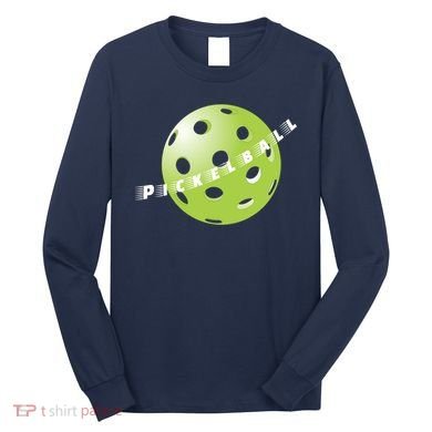 Pickleball Time Front And Back Long Sleeve Shirt