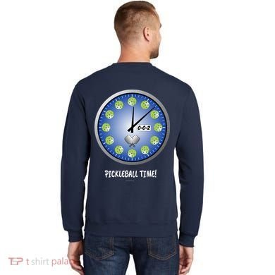 Pickleball Time Front And Back Sweatshirt back