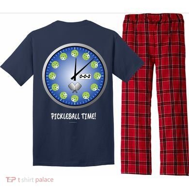 Pickleball Time Front And Back Pajama Set back