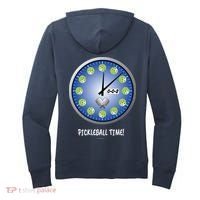 Pickleball Time Front And Back Women's Hoodie thumb 1
